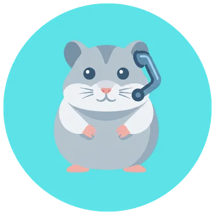 Weiß mascot — a hamster with a blue headset